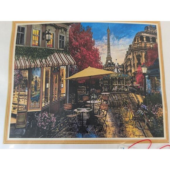 Streetscape Cross Stitch Kit 15 3/4" x 19 1/2" Funxvoot -022402 - Picture 2 of 3